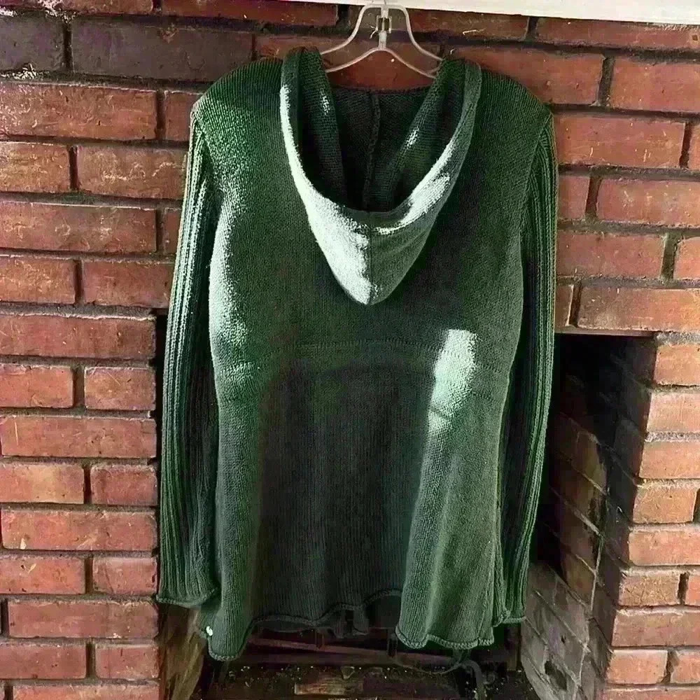 Pure Handknit, woman’s S/M green cardigan​ - Picture 2 of 4